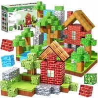 Klocki magnetyczne 3D kostki budowlane 2 cm Pixele Zestaw XL 100 el.