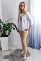 Bluzka Damska z Nadrukiem i Cyrkoniami Fashion UNI