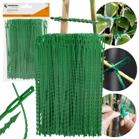 opaski ogrodowe 17 cm 100 szt trytytki kablowe do roślin mocowania zielone