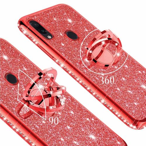 Etui Diamond Ring Brokat Xiaomi Redmi Note 7 Czerwone na Arena.pl