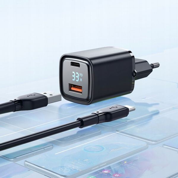 MCDODO NANO GaN ŁADOWARKA USB/USB-C PD 33W MIERNIK zdjęcie 10