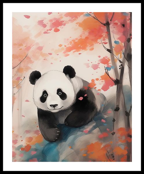 Plakat 40x50cm Panda wśród Klonów zdjęcie 3