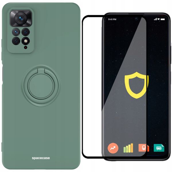 ETUI SILIKONOWE SPACECASE RING CASE DO REDMI NOTE 11 PRO 4G + SZKŁO zdjęcie 1