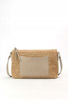 Monnari - torebka listonoszka koszyk kieszonka beżowo-szary BAG0400