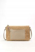 Monnari - torebka listonoszka koszyk kieszonka beżowo-szary BAG0400