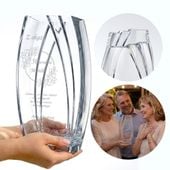 Grawerowany Wazon "Wave XL" - 0075H (URODZINY) (*BEZ WYP.*)