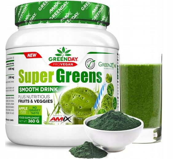 Super Greens CHLORELLA SPIRULINA WARZYWA OWOCE zdjęcie 1