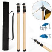 2SZT DRĄŻKI NAMIOTOWE TELESKOPOWE PROJEKT 90-230 CM DO MARKIZY HAMAKOWEJ