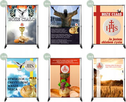 BANER NA BOŻE CIAŁO dekoracja OŁTARZA gotowy wzór na Arena.pl