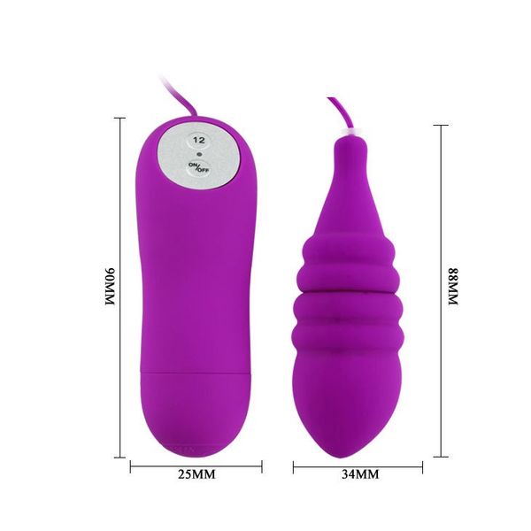 Fioletowe Wibrujące Jajeczko Pleasure Shell zdjęcie 5