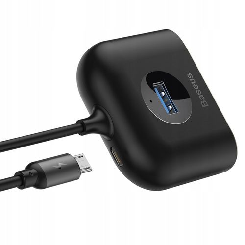 BASEUS ADAPTER PRZEJŚCIÓWKA HUB USB 4W1 1X USB 3.0 3X USB 2.0 MICROUSB 1M na Arena.pl