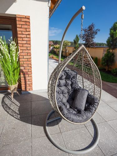 Poduszka GEORGE na fotel wiszący typu KOKON, huśtawkę ogrodową 120x100 na Arena.pl