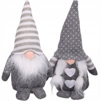 SKRZAT KRASNAL MIKOŁAJ GNOM NA PREZENT POD CHOINKĘ DUŻY 25cm ZESTAW PARA 2s