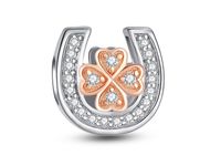 SREBRNY KORALIK CHARMS BEADS PODKOWA KONICZYNKA