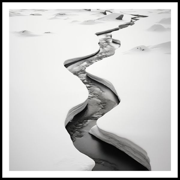 Plakat 70x70cm Szczeliny Mrozu zdjęcie 3