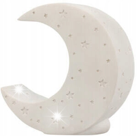 LAMPKA NOCNA DLA DZIECI KSIĘŻYC TWORZYWO SZTUCZNE BATERYJNA 19,6X8,5X20,6CM