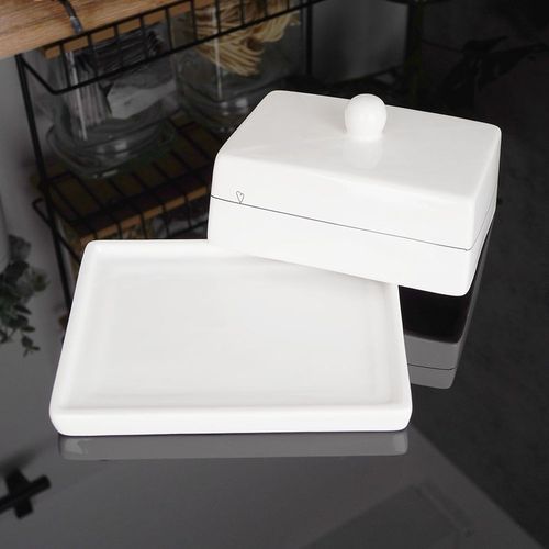 Maselniczka ceramiczna biała SERCE na Arena.pl