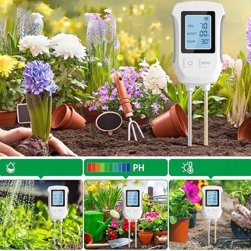 Miernik pH gleby 3w1 tester wilgotności ziemi i podłoża dokładny na Arena.pl