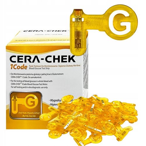 Paski do glukometru Cera-Chek 1code do oznaczania glukozy 50 sztuk na Arena.pl