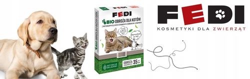 Fedi Bio Obroża Przeciw Pchłom i Kleszczom dla Kotów Regulowana do 35 cm x2 na Arena.pl