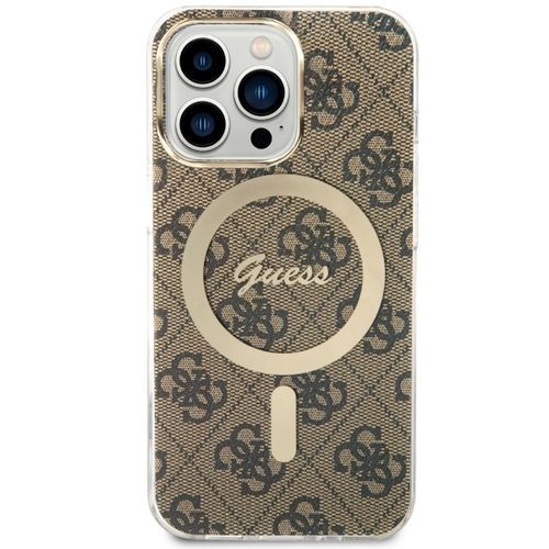 Etui Guess do iPhone 13, iPhone 13 Pro, Brązowy, MagSafe na Arena.pl