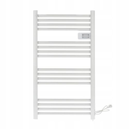 GRZEJNIK ŁAZIENKOWY ELEKTRYCZNY drabinka programator termostat BIAŁY 500W na Arena.pl