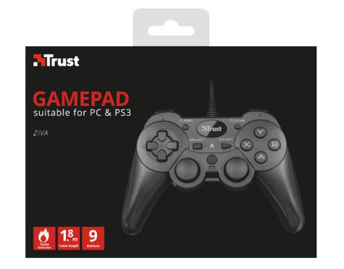 Przewodowy gamepad do PS3/PC TRUST ZIVA na Arena.pl