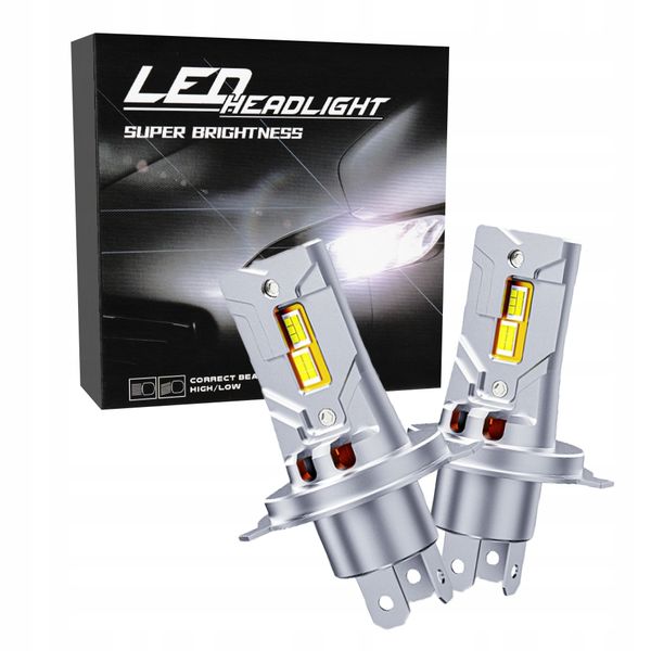 ŻARÓWKI LED H4 RETROFITY 1 do 1 5500K SUPER WHITE zdjęcie 1