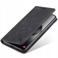ETUI Z KLAPKĄ DO GALAXY S24 SKÓRZANE PORTFEL POKROWIEC + SZKŁO