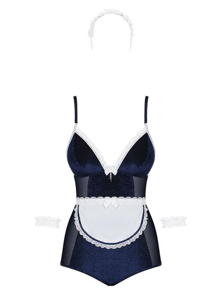 Kokieteryjny Kostium Pokojówki Obsessive - Maid S/M zdjęcie 3