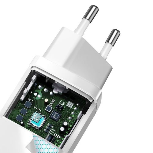 ładowarka sieciowa baseus gan2 lite, usb + usb-c, 65w, eu (biała) na Arena.pl
