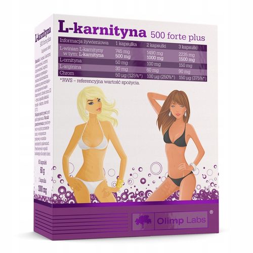 OLIMP L-KARNITYNA 500 FORTE 60k SPALACZ TŁUSZCZU na Arena.pl