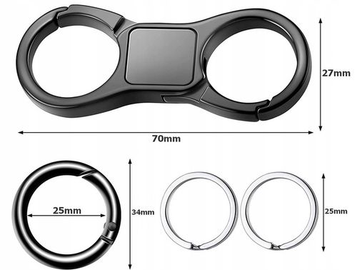 Karabińczyk brelok breloczek na klucze do kluczy na Arena.pl