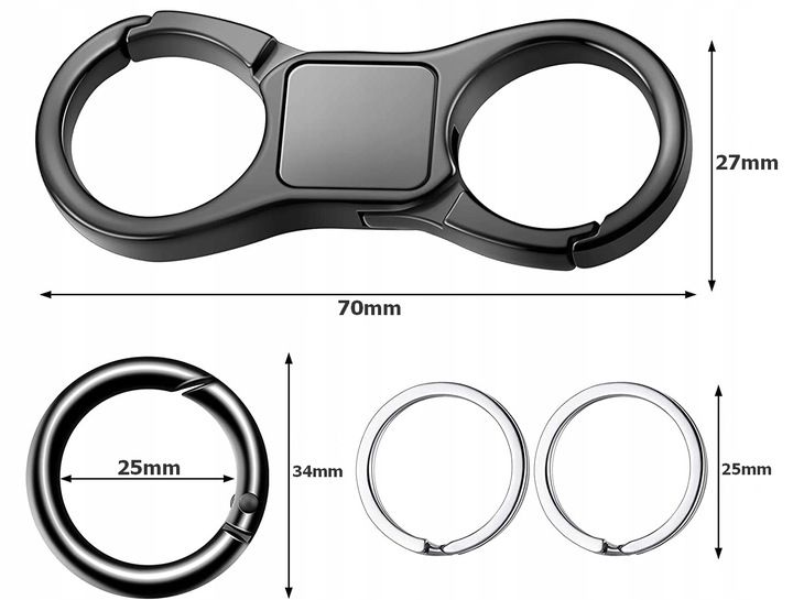 Karabińczyk brelok breloczek na klucze do kluczy zdjęcie 4