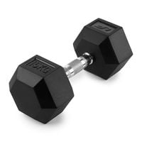 Hantla żeliwna gumowana HEX 15 kg UpForm stalowa