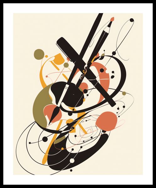 Plakat 40x50cm Abstrakcyjny Rapsod zdjęcie 3