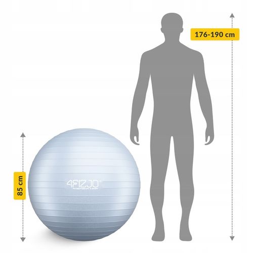 PIŁKA REHABILITACYJNA GIMNASTYCZNA DO FITNESSU FIZJOTERAPII POMPKA 85 cm na Arena.pl