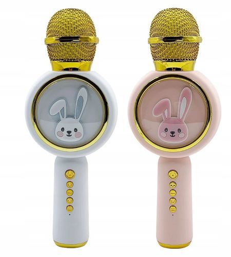 Mikrofon Karaoke Bezprzewodowe Bluetooth z Głośnikiem Królik Dla na Arena.pl