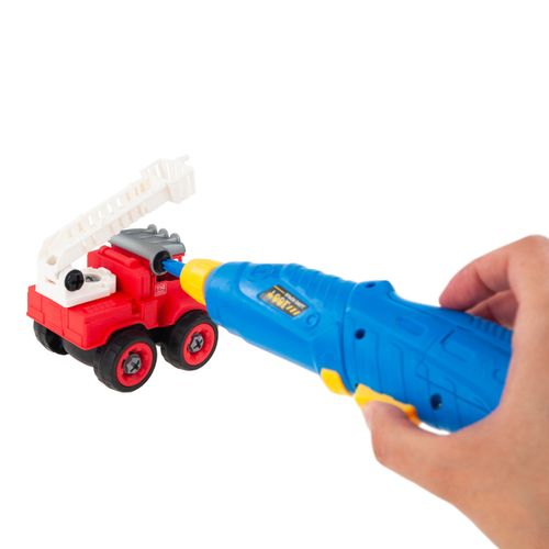 MAŁY STRAŻAK ZESTAW MAŁEGO STRAŻAKA POJAZDY AUTKA WÓZ AKCESORIA HEŁM 4 W 1 na Arena.pl