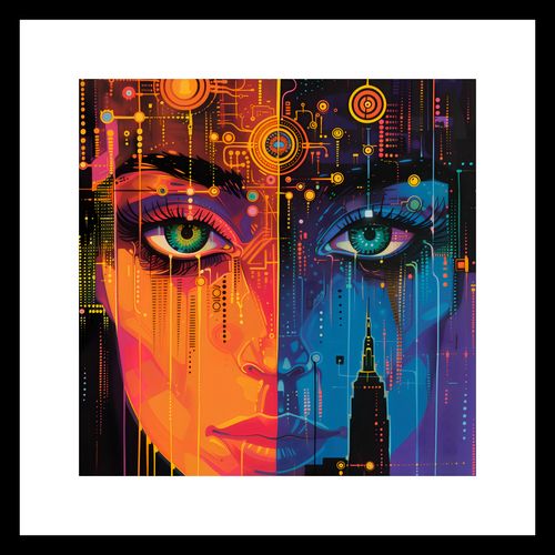 Plakat 20x20cm Cyfrowa Psyche na Arena.pl