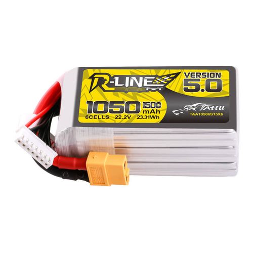 Akumulator Tattu R-Line 5.0 1050mAh 22.2V 6S 150C XT60 Plug na Arena.pl