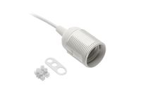 oprawka e27 z przewodem i kostką 240v 60w, 2x0,75mm2 biała
