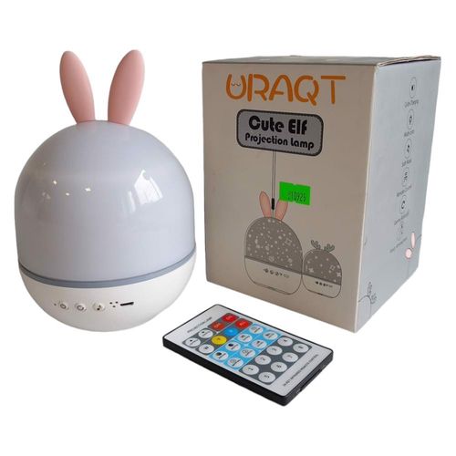 Lampka nocna LED projektor Królik z pilotem na Arena.pl
