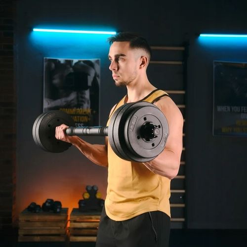 Hantle regulowane 20kg zestaw hantli 2x10kg gryf kettlebell Trex Sport na Arena.pl