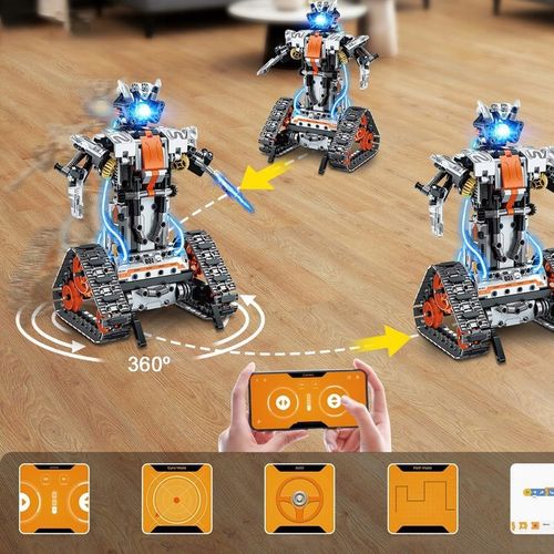 TECHNOLOGIA ROBOT APP PILOT ZDALNEGO STEROWANIA PROGRAMOWALNY ZABAWKA 4W1 na Arena.pl