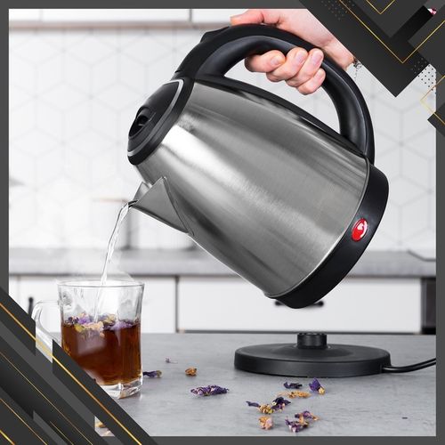 CZAJNIK ELEKTRYCZNY BEZPRZEWODOWY STALOWY DUŻY MOCNY SREBRNY 2200 W na Arena.pl