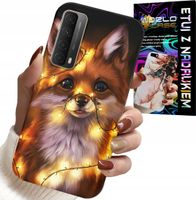 ETUI DO HUAWEI P SMART 2021 - SŁODKI LISEK ZWIERZĘTA LEŚNE CASE +SZKŁO
