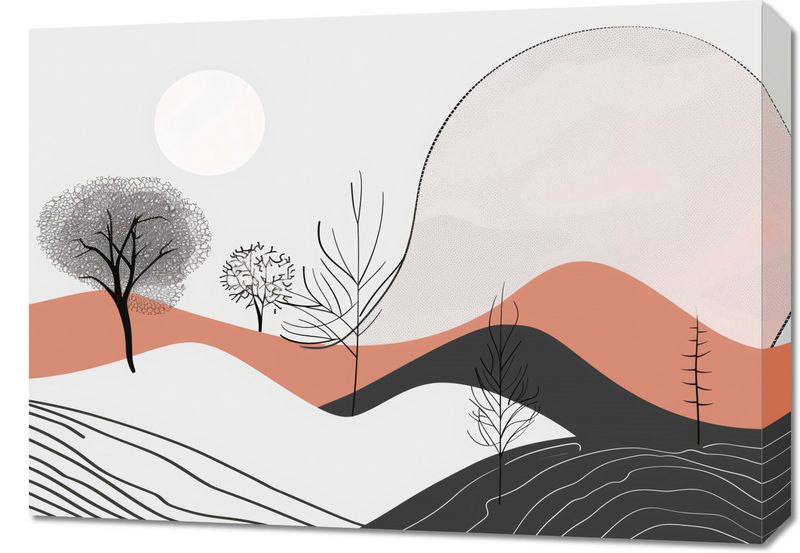 Obraz 70x50cm Półcień Widoku zdjęcie 1