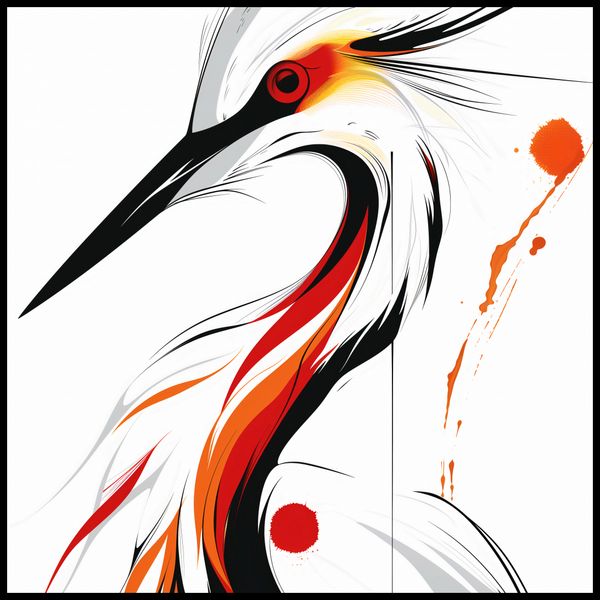 Plakat 80x80cm Bocian zdjęcie 2