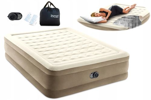 MATERAC DWUOSOBOWY Z WBUDOWANĄ POMPKĄ 152x203x46cm INTEX 64428ND na Arena.pl